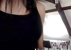 A Nice Sexy Time Solo Tgirl Jerking and Teasingp