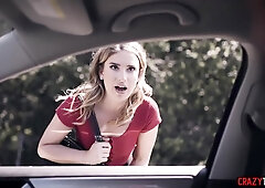 Teen 18+ Decides To Suck A Strangers Cock To Save Herself
