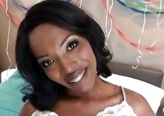 Black Teen Enjoys My White Penis