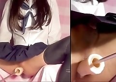 Exotic amateur shemale video with Cumshot, Dildos/Toys scenes