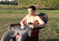 Windy day masturbation session with Mickey Knox