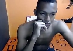 Exotic male in fabulous amateur, black homosexual porn scene