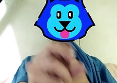 Grizzly Stud Masturbates Off in Couch While Observing Porno - First-Timer Flick