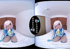 Japanese Cosplayer Maria Nishikawa Rides A Big Hard Cock