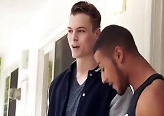 Black fucking white twink