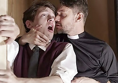 Priest Dale Kuda happily eats Edward Terrant's teen ass