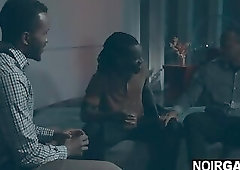 Married black gays hook up for gay threesome in hotel