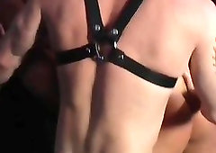 Beefy Trio Making Out