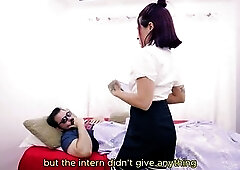 Impure boss makes his secretary go to his abode wanting to bang her, cum in her cunt and proceed banging