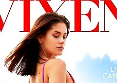 Cowgirl xxx with horny Little Caprice from Vixen