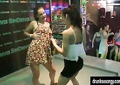 Bi-raunchy pornstar chicks licking snatches and screwing hard ramrods in group fuckfest