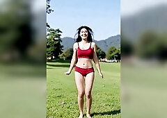 woman all undressed being pleased ai episode