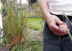 Uncircumcised Ramrod Pissing Uncut At Night