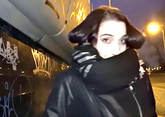 Czech car fun after public blowjob