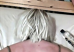 tranny in latex and dress take a big cock