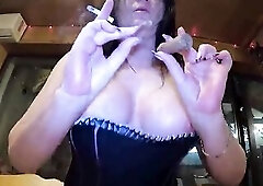 Leather Panties Smokin' mother I'd like to fuck. Overweight Cigar Anal Play, Cunt Tease & Unfathomable Masturbation