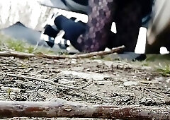 Stranger caught me and fuck my ass ! Cum in my ass sucking