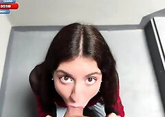 That babe Likes to Walk with Jizz on Public So Much that That babe Asks to Cum on Her Face on 1st Date