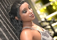 Time to play with big boobed cartoon in a visual novel adventure