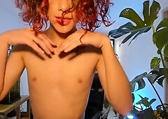 The seductive art of temptation: Transgender model enthralls in a celebrity sex scene