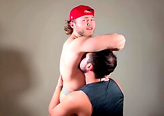 Muscle Stud Makes Boy Sniff Pits