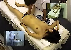 Skinny Asian broad enjoys a massage on
