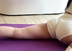 stretching - yoga - gymnastics is a great reason to see my charming body and how I stretch my glamorous legs and butt - it's so hawt - I'm a