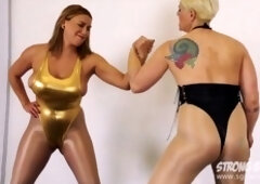 Megan Jones and Kpussy face off in a sizzling Amazon wrestling showdown