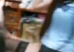 Shemale amateur Jaquelin Braxton has her dick sucked in stockings