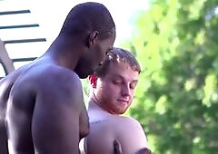 Closeup, dickblowing, outdoors