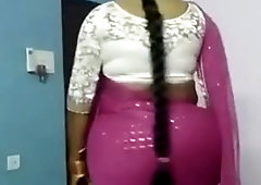 Crossdress maya in saree