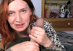 Mature cougar measures massive length before passionate encounter