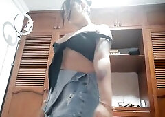 I masturbate my snatch passionately until I've climax insane for a jock to fill my snatch in underware wearing a cortic petticoat showing my titt