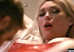 Busty tgirl Aubrey Kate sucks and fucks masculine Wesley Woods