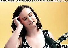 Bulky big beautiful woman brunette hair interview in advance of masturbating her unshaved vagina hardcore