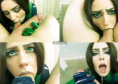 Shego Greedily Sucks Dr. Drakken's Big Cock and Takes It so Deep to Make Him ...