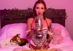 College babe Bambiojos seduces with ASMR dirty talk and JOI