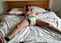 Nappy Stud Trussed to the Couch