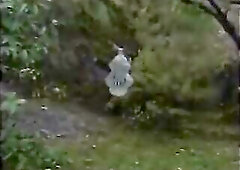 TS Lisa comes onto a chap in his garden