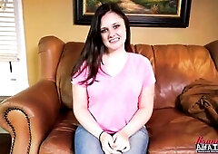 Curvy Sarah James widens wide for mad rimjob – moist tongue swirling the rim, probing unfathomable with gutsy licks, thick spit oozing down her hips