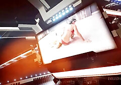 Hawt Amazon Hottie Rebecca Vanguard Undressed Wrestling Saya Song And Getting Owned