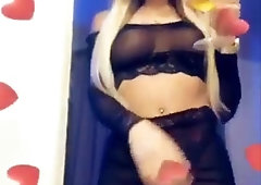 Transsexual Rafaella busy