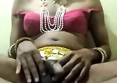 Hot Indian Shemale Cumshot