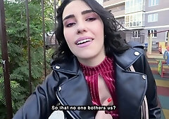 Cum On Me Like A Pornstar - Public Agent PickUp Student On