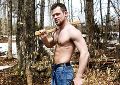 Lumberjacks jacking off and fucking like mad