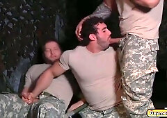 Hunkmen In Uniform Are Having Threesome