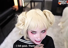 Toga Himiko Deep Sucking Big Dick until Cum on Face