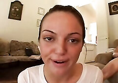 Jessi Summers drink the cum from several lads in Down The Hatch nineteen.