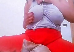 Nipple sucking, asian milf, lesbian sucking tits