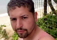 I nearly got caught providing a suck off to a gay-for-pay dude on the beach with people ambling by.